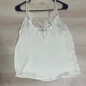 Elegant Lace Trim Cami Top